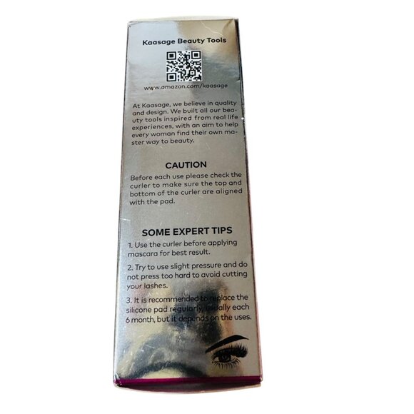 Kaasage Pro Eyelash Curler With Ergonomic Handle & Silicone Pad - Picture 8 of 10